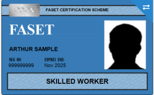 FASET CSCS Skilled Worker card